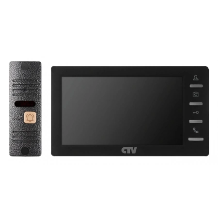 Комплект  видеодомофона CTV CTV-DP1701 S B (чёрный)