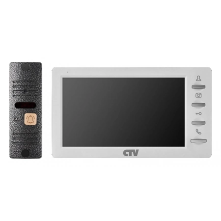 Комплект  видеодомофона CTV CTV-DP1701 S W (белый)