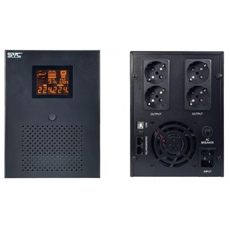 Источник бесперебойного питания линейно-интерактивный; SVC SVC V-3000-R-LCD