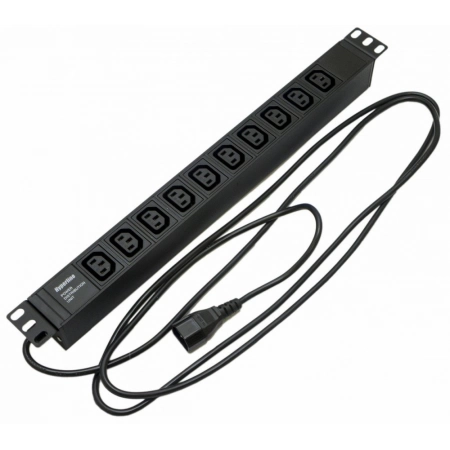 Блок силовых розетокдля 19 шкафов Hyperline SHE19-10IEC-2.5IEC