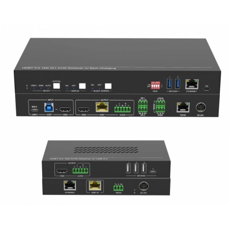 Изображение 1 (Презентационный коммутатор HDMI / USB-C / HDBT 2х1 Digis SS-KVM21-2)
