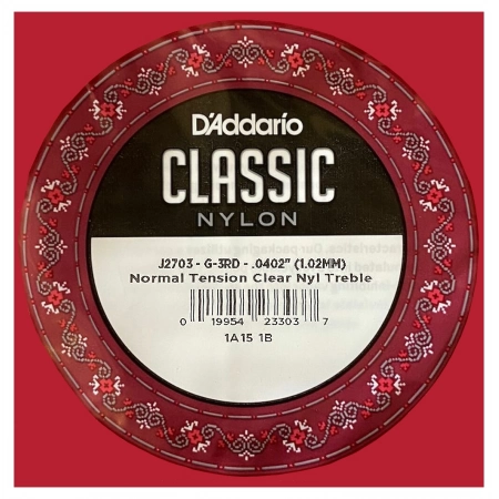 Струна 3-я для классической гитары DAddario J2703