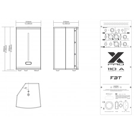 Изображение 2 (Активная двухполосная акустическая система FBT X-PRO 110A)