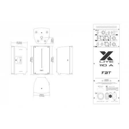 Изображение 2 (Двухполосная активная акустическая система FBT X-LITE 110A)