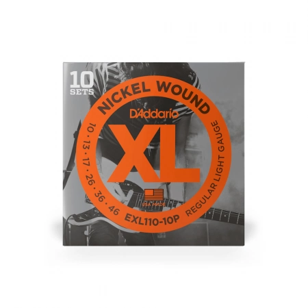 Изображение 3 (Бокс из 10 комплектов струн EXL110 DAddario EXL110-10P)