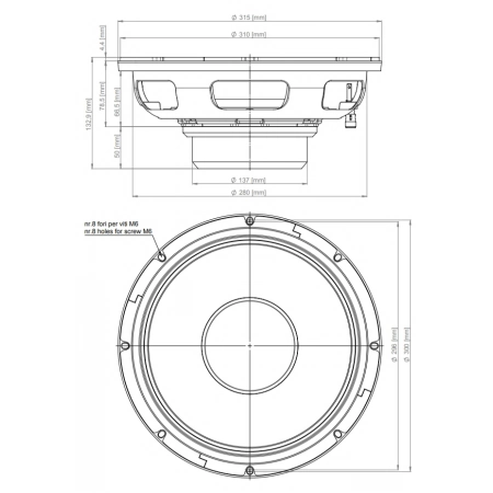 Изображение 2 (Динамик среднебасовый EIGHTEEN SOUND 12NMB1000/8)