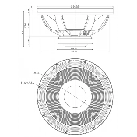 Изображение 2 (18' динамик с расширенным НЧ EIGHTEEN SOUND 18LW2420/8)