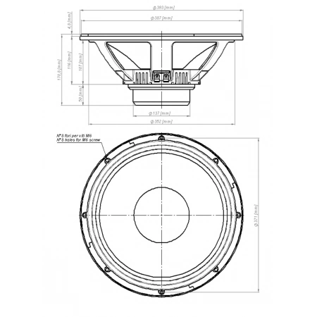 Изображение 2 (15' динамик НЧ EIGHTEEN SOUND 15NMB1000/8)