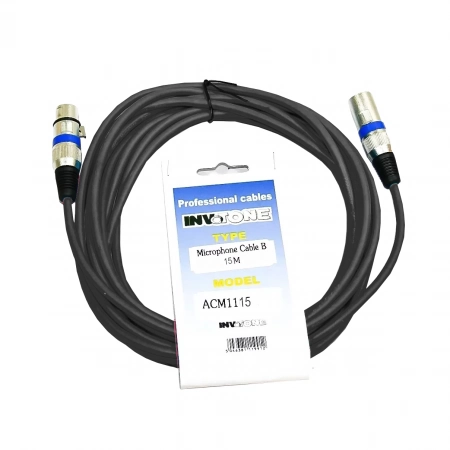 Микрофонный кабель XLR-XLR Invotone ACM1115/BK