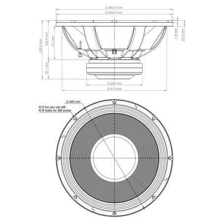 Изображение 2 (18' динамик с расширенным НЧ EIGHTEEN SOUND 18LW2600/8)