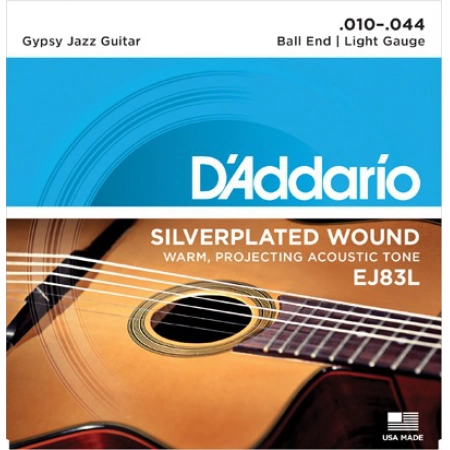 Струны для акустической гитары типа Selmer (Gypsy guitar) DAddario EJ83L