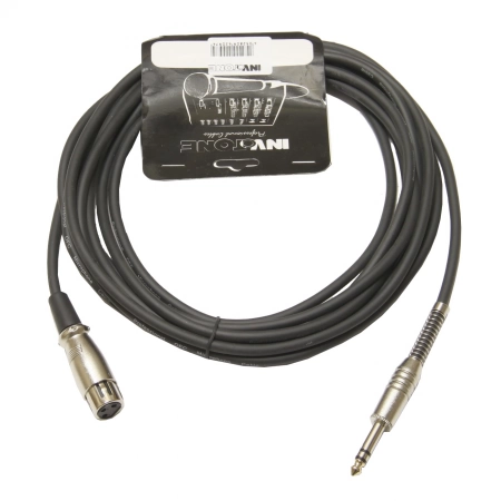 Микрофонный кабель джек-XLR Invotone ACM1010FS/BK