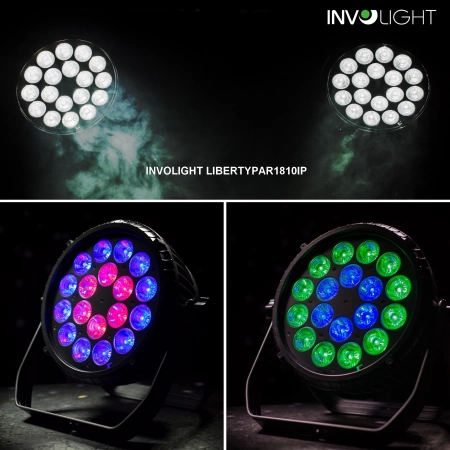 Изображение 5 (Аккумуляторный всепогодный LED прожектор INVOLIGHT LIBERTYPAR1810IP)