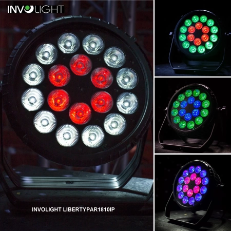 Изображение 3 (Аккумуляторный всепогодный LED прожектор INVOLIGHT LIBERTYPAR1810IP)