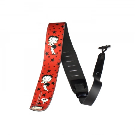 Кожаный ремень (2,5') для гитары PERRI S P25BB-1122 BETTY BOOP
