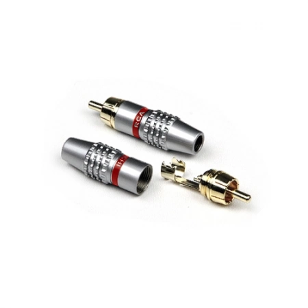 Разъем тюльпан кабельный RCA Invotone RCA400M/RD