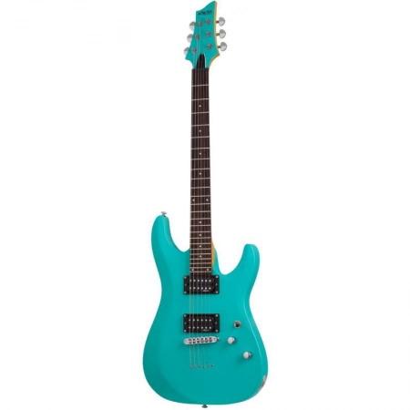 Изображение 1 (Гитара электрическая шестиструнная Schecter C-6 Deluxe SAQ Satin Aqua)