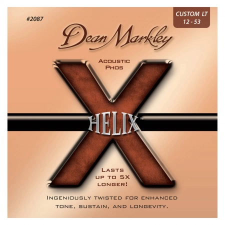 Изображение 1 (Струны для акустической гитары DEAN MARKLEY 2087 - Helix HD Acoustic CL PHOS)