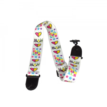 Полиэстеровый  гитарный ремень PERRI S LPCPSA-1111 SKELANIMALS HEARTS