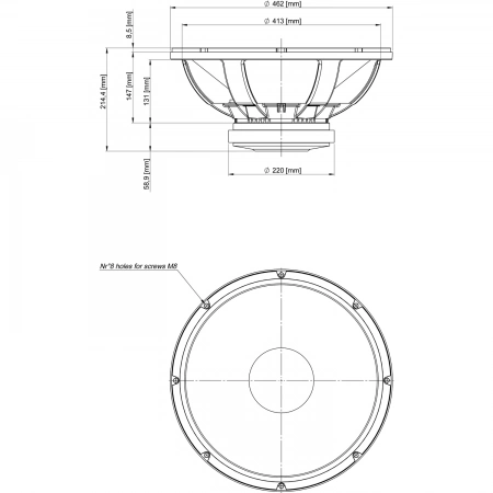 Изображение 2 (18' динамик с расширенным НЧ EIGHTEEN SOUND 18LW2400/4)