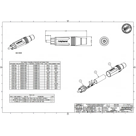 Изображение 2 (Разъем RCA (кабельный) Amphenol ACPR-SRD)