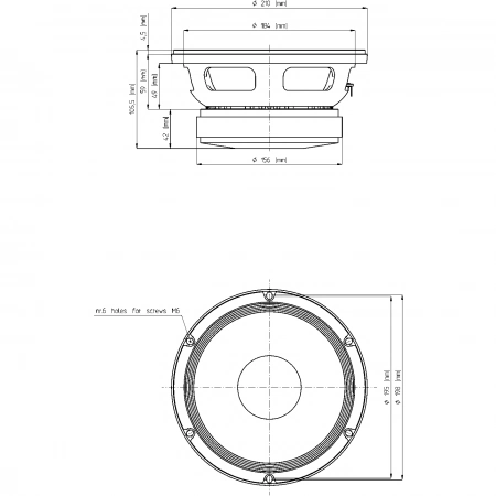 Изображение 4 (8' динамик СЧ EIGHTEEN SOUND 8M400F/8)