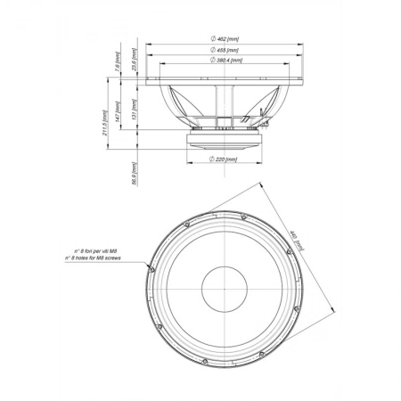 Изображение 2 (18' динамик НЧ EIGHTEEN SOUND 18W1001/8)