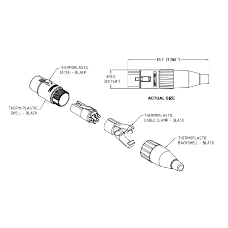 Изображение 2 (Разъем XLR (кабельный) мама Amphenol AC3FCP)