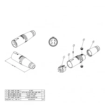 Изображение 2 (Разъем кабельный 4 контакта Amphenol AP-4-12)