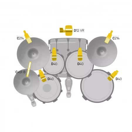 Изображение 3 (Комплект микрофонов AKG DRUMSET PREMIUM)