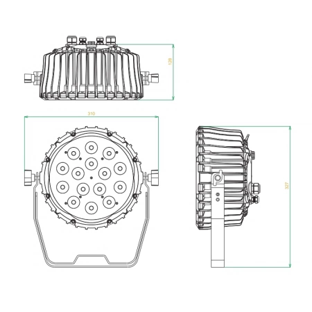 Изображение 2 (Всепогодный LED прожектор INVOLIGHT LEDPAR154W)