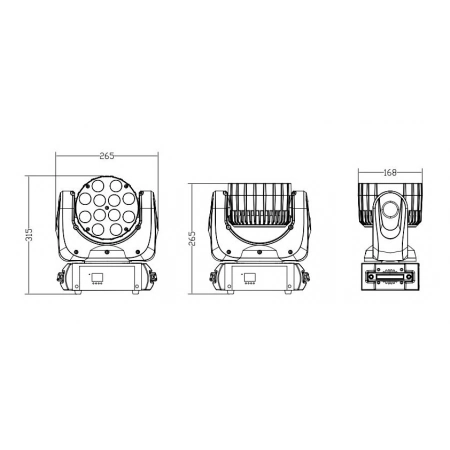 Изображение 2 (Голова вращения (WASH) INVOLIGHT LEDMH1210B)