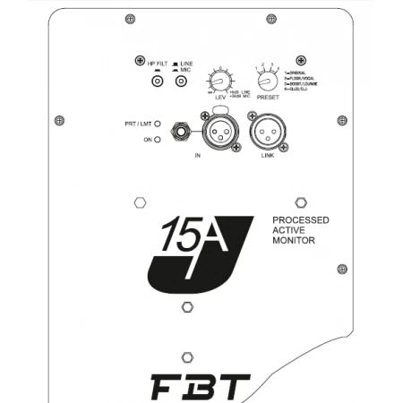 Изображение 2 (Активная двухполосная акустическая система FBT J 15A)
