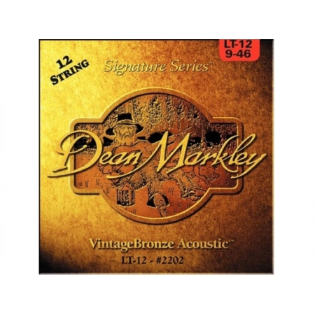 Струны для 12-струнной гитар DEAN MARKLEY 2202 Vintage Bronze LT