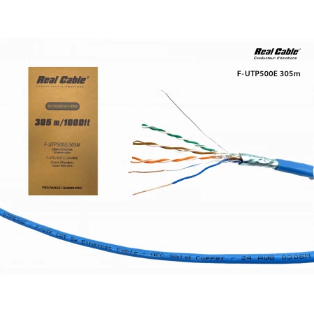 Кабель CAT5E в катушке Real Cable F-UTP500E/305M