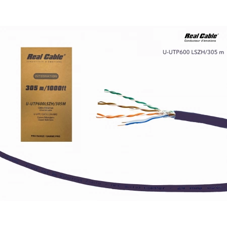 Кабель CAT6 в катушке Real Cable U-UTP600