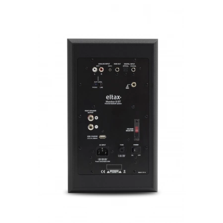 Изображение 3 (Блютуз активная акустическая система Eltax Monitor III BT BT Phono active Black)