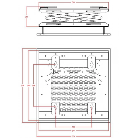 Изображение 3 (Лифт для проектора с длиной хода 170-750 мм Digis DSM-PL220)