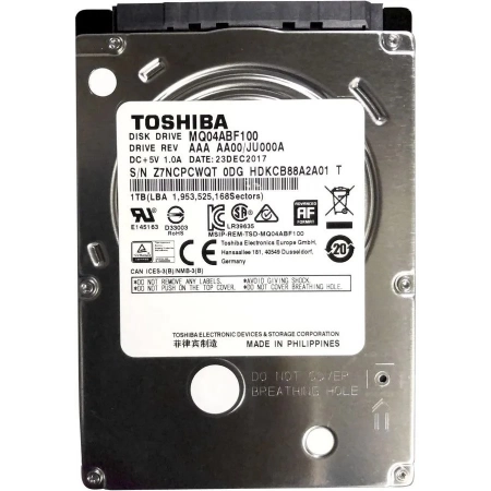 Изображение 2 (HDD жесткий диск Toshiba MQ04 MQ04ABF100)