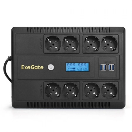 Изображение 3 (Источник бесперебойного питания ExeGate NEO Smart LHB-800.LCD.AVR.8SH.CH.USB(EX293857RUS))