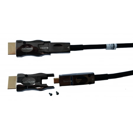 Изображение 3 (Активный гибридный оптоволоконный кабель HDMI со съемными разъемами, Aberman aHFC-8KD-30)