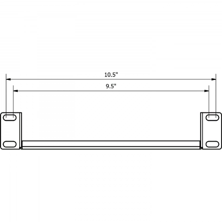 Изображение 2 (Полка перфорированная для рэковых шкафов 9.5” и 10.5” Caymon ISN110)