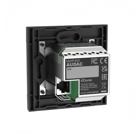 Изображение 2 (Настенная сетевая панель удалённого подключения Audac NWP400/B)
