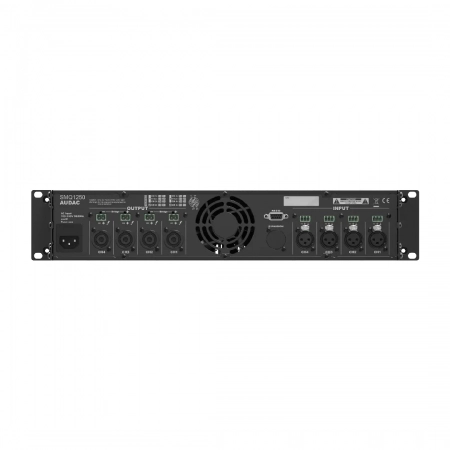 Изображение 2 (Четырехканальный низкоомный усилитель с DSP Audac SMQ1250)
