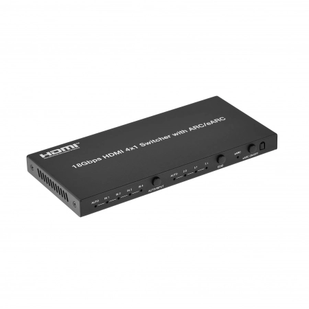 Изображение 1 (Коммутатор HDMI с автоматическим переключением по наличию сигнала и функцией eARC  					AVCLINK				 HS-41)