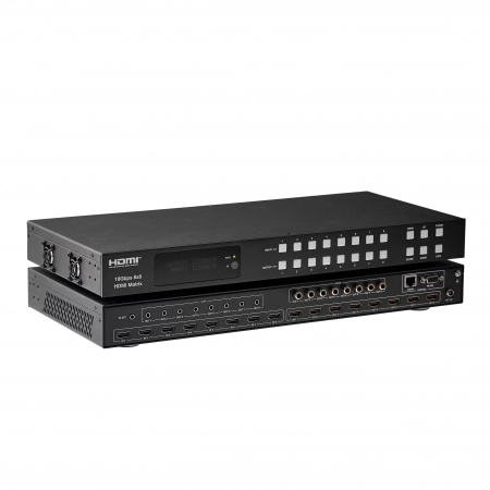 Изображение 3 (Матричный коммутатор сигналов HDMI с разрешением до 4K@60Гц и функцией независимого понижающего масштабирования  					AVCLINK				 HM-0808)