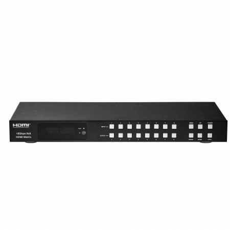 Изображение 2 (Матричный коммутатор сигналов HDMI с разрешением до 4K@60Гц и функцией независимого понижающего масштабирования  					AVCLINK				 HM-0808)