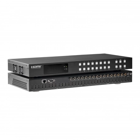 Изображение 3 (Матричный коммутатор сигналов HDMI с разрешением до 4K@60Гц и функцией независимого понижающего масштабирования  					AVCLINK				 HM-1616)