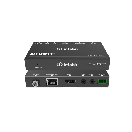Удлинитель сигнала HDBaseT Infobit iTrans E70S-T
