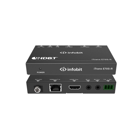 Удлинитель сигнала HDBaseT Infobit iTrans E70S-R